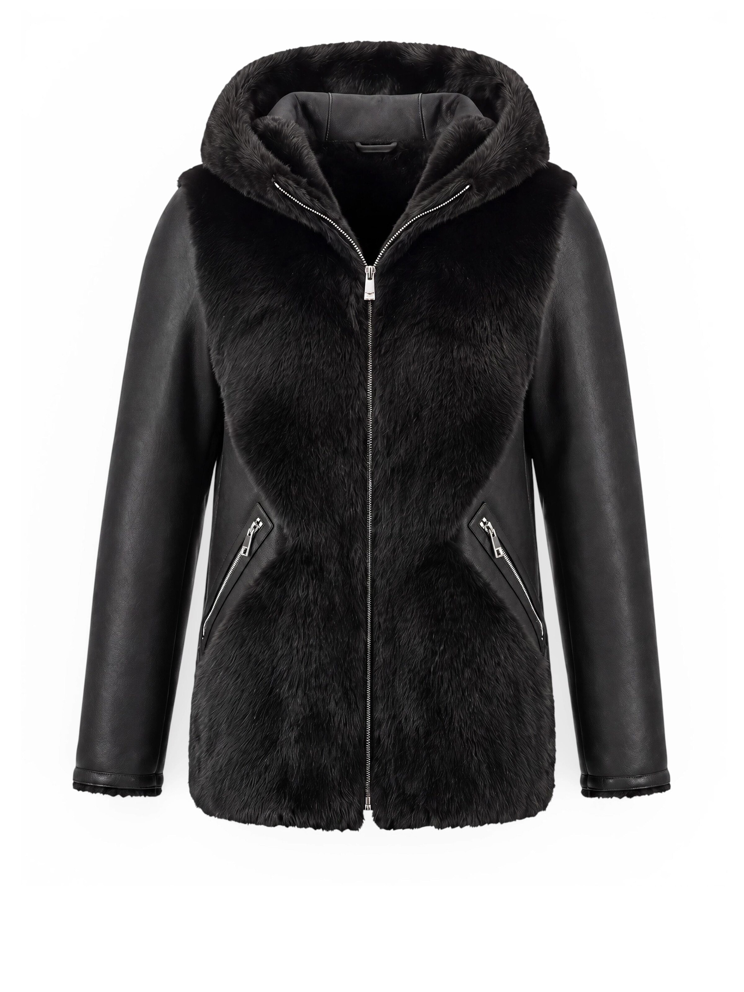 Funk since 1776 Winter Jacket in Black: front