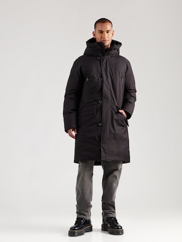 elvine Winter coat 'Teodor' in Black: front