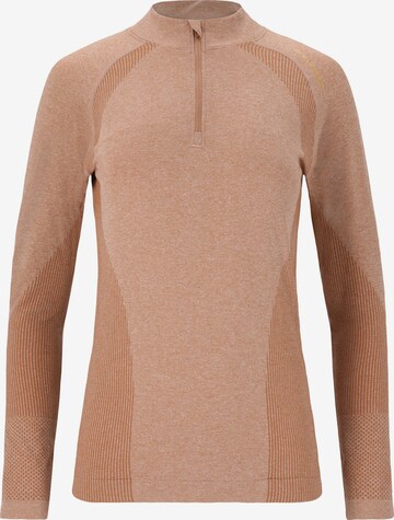 ENDURANCE Performance Shirt 'Halen' in Brown: front