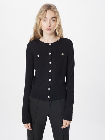 BRAVE SOUL Knit Cardigan in Black: front