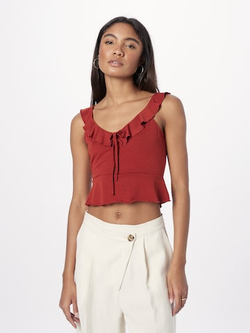 ABOUT YOU Top 'Virginia' in Red: front