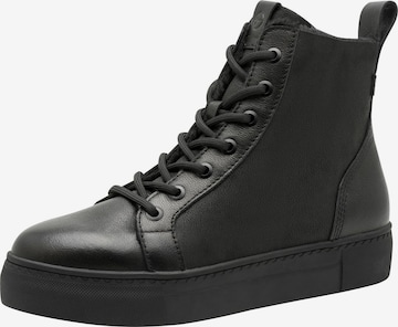 Tamaris Schnürstiefelette in Schwarz: Vorderseite