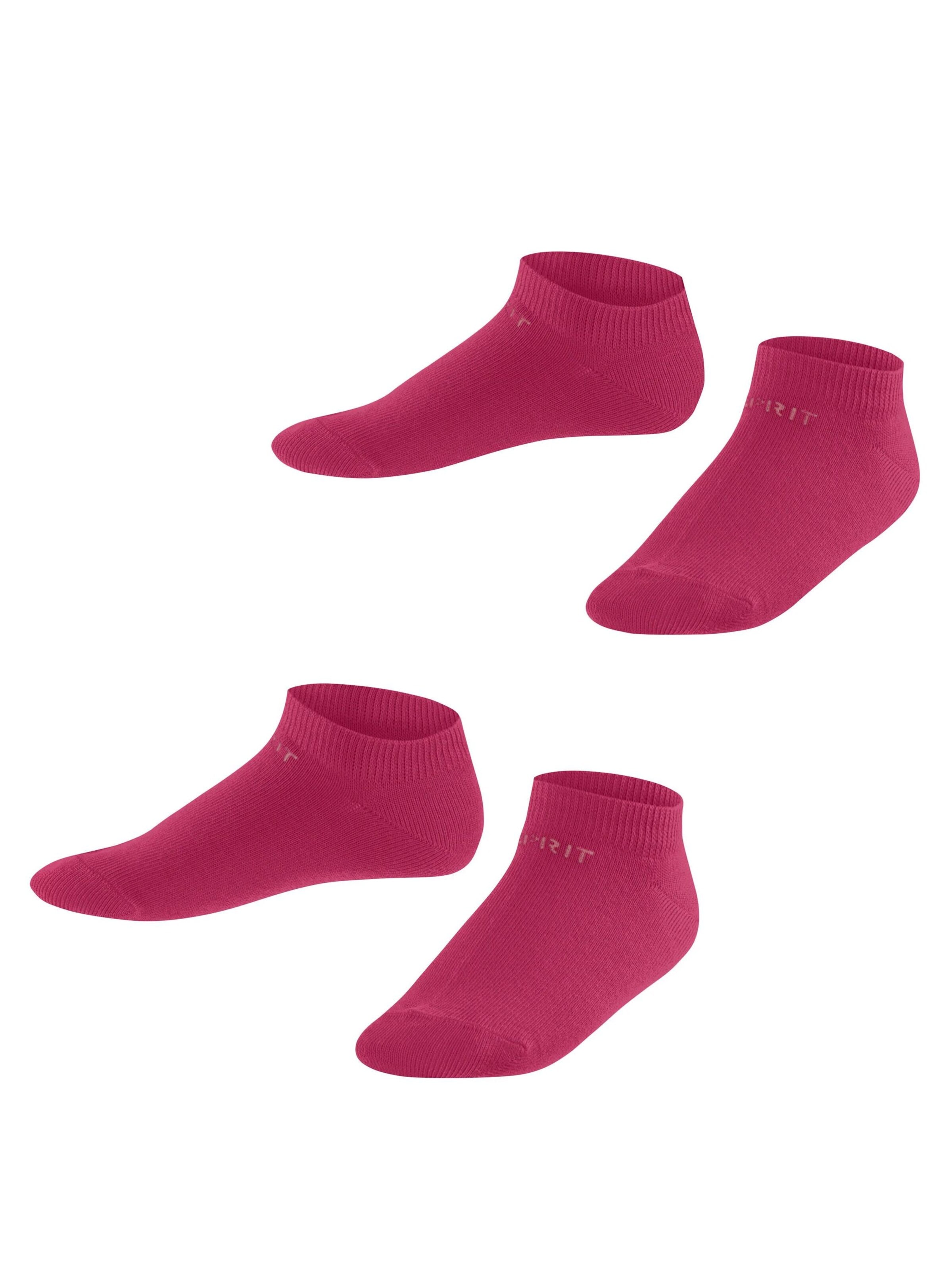 ESPRIT Socks 'Foot Logo 2-Pack' in Red: front