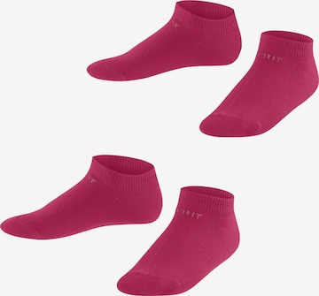 ESPRIT Socks 'Foot Logo 2-Pack' in Red: front