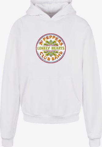 Merchcode Sweatshirt 'Beatles - St Peppers Lonely Hearts' in Weiß: predná strana