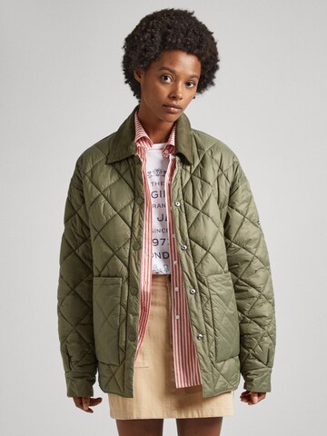 Veste mi-saison ' SHINE ' Pepe Jeans en vert : devant