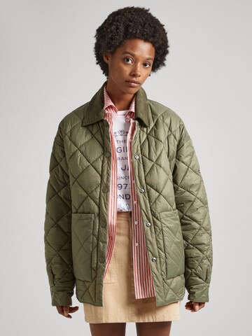 Pepe Jeans Between-Season Jacket ' SHINE ' in Green: front