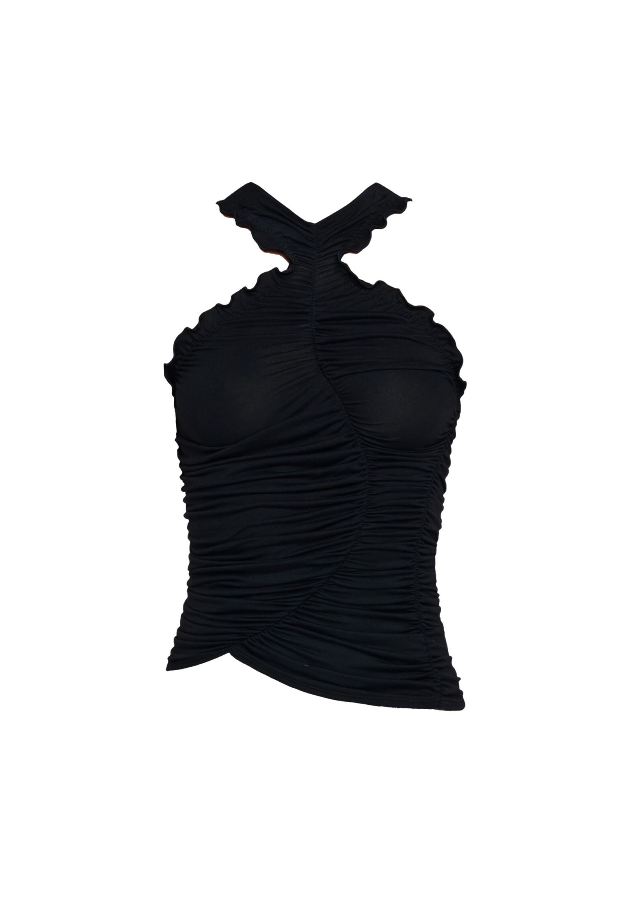 OW Collection Top 'Robin' in Schwarz: Vorderseite