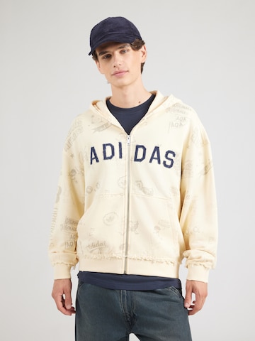 ADIDAS ORIGINALS Ζακέτα φούτερ 'AOA' σε μπεζ: μπροστά