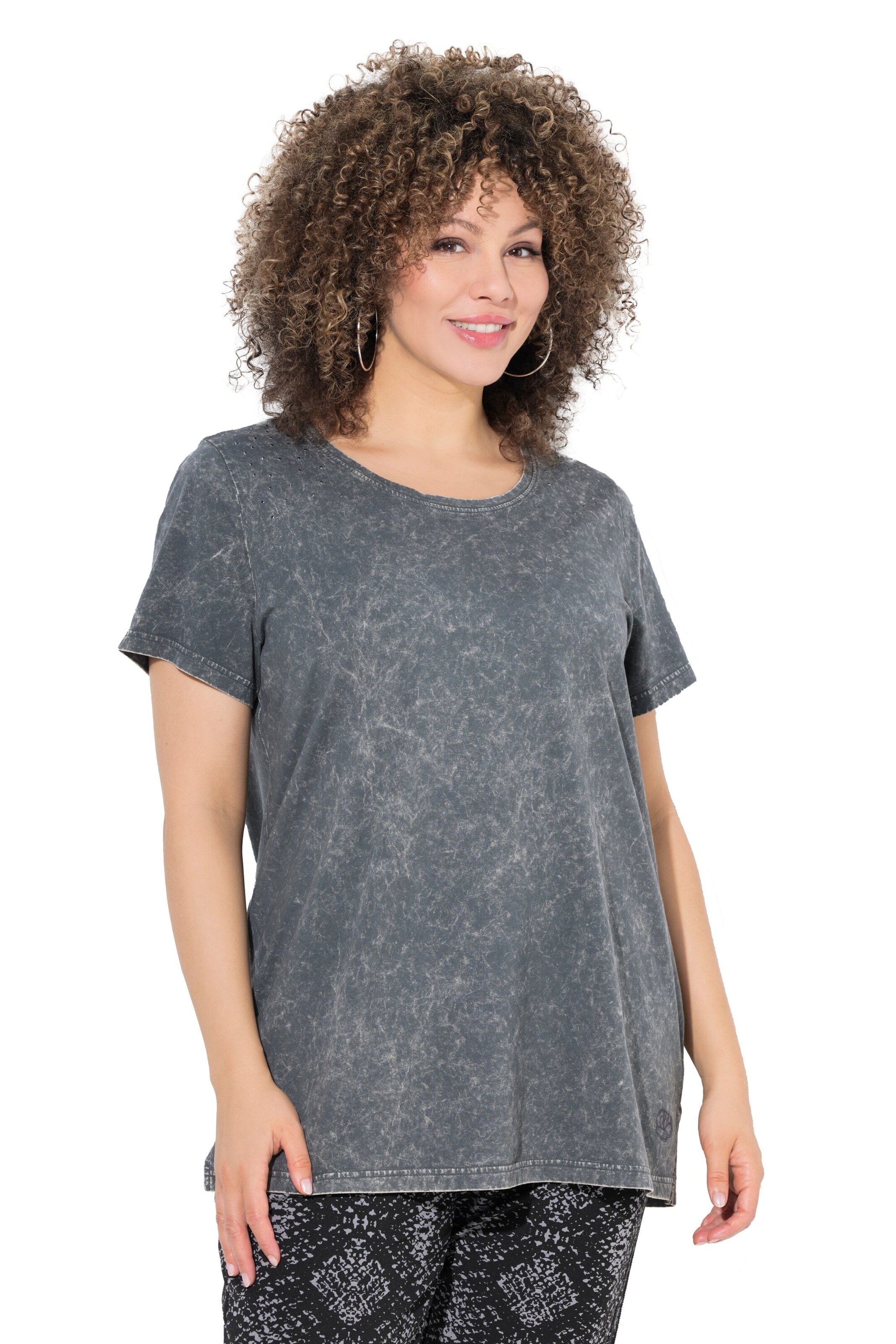 Ulla Popken Tričko - Sivá: predná strana