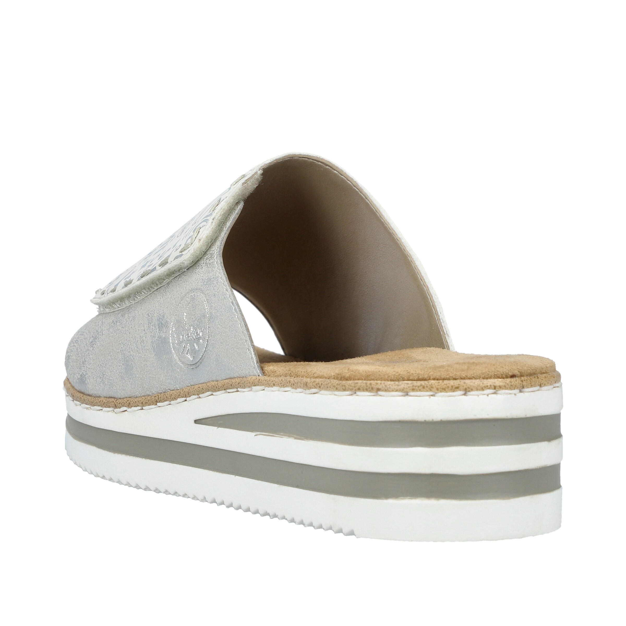 Rieker Mules in Silver