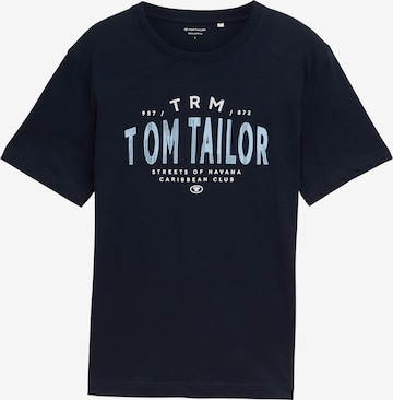TOM TAILOR Футболка в Синий: спереди
