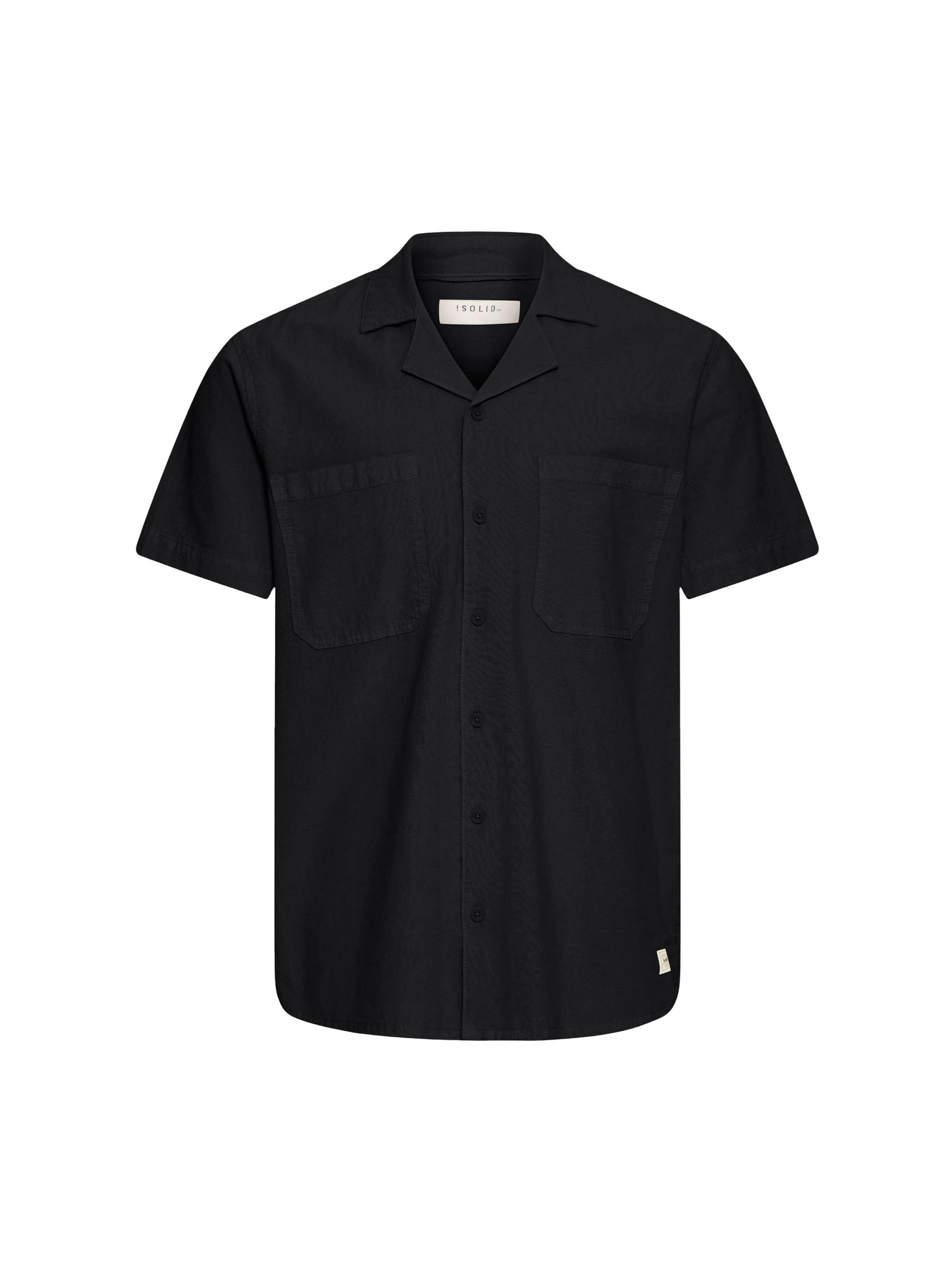 !Solid Overhemd 'SDNeel' in Zwart: voorkant