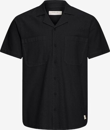 !Solid Kurzarmhemd 'SDNeel' in Schwarz: Vorderseite