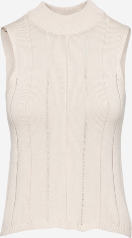 ThokkThokk Knitted Top in Beige: front