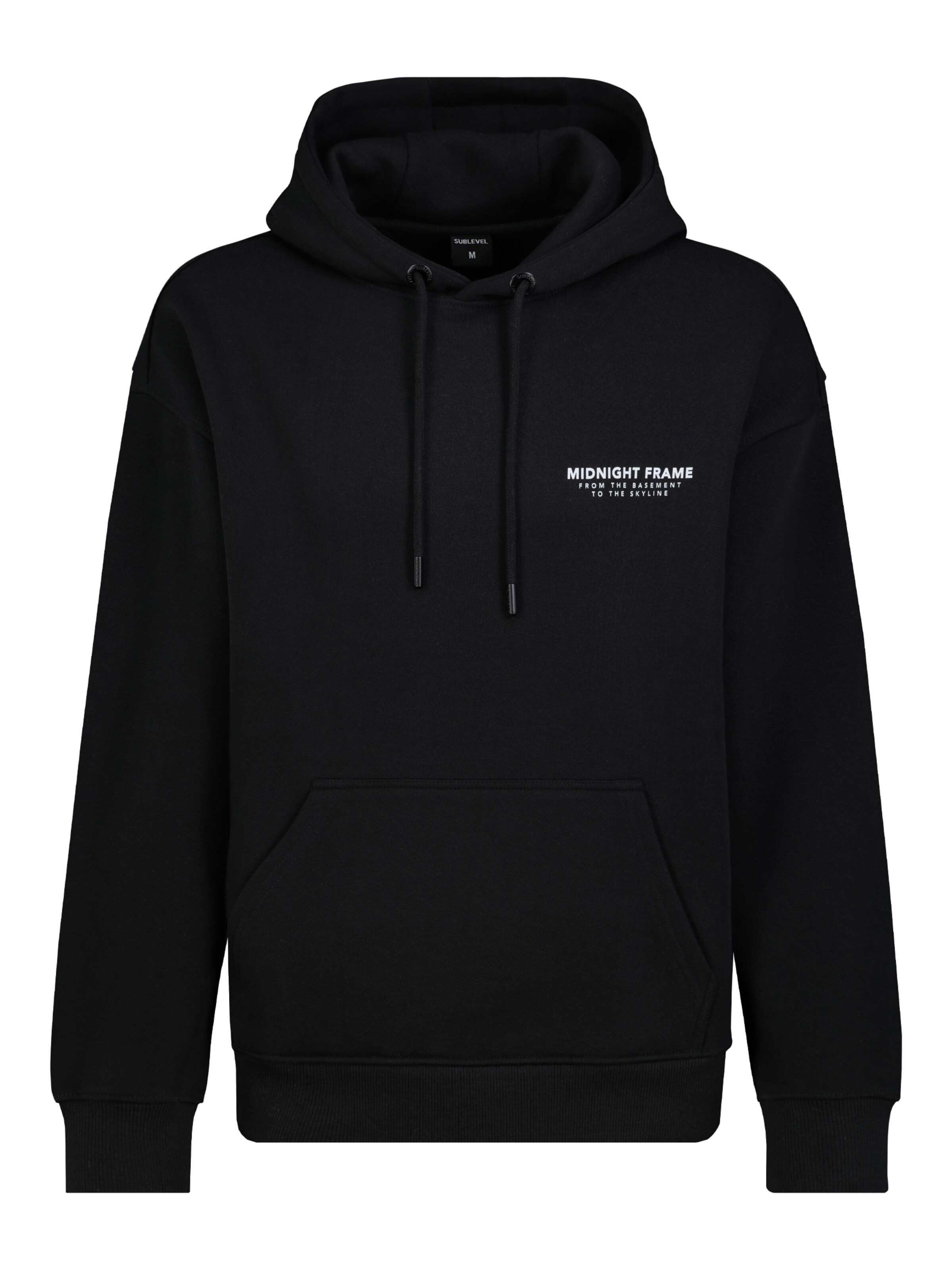 Sublevel Sweatshirt in Schwarz: Vorderseite