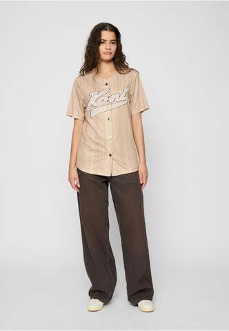 Karl Kani - Camisola de futebol 'Varsity' em bege