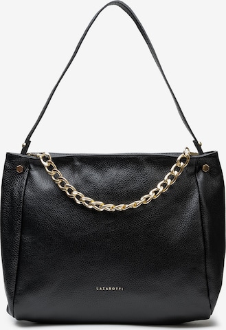 Lazarotti Shoulder Bag 'Milano' in Black: front