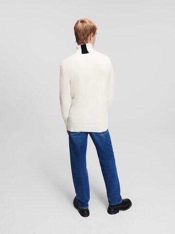 KARL LAGERFELD JEANS Sweter w kolorze biały