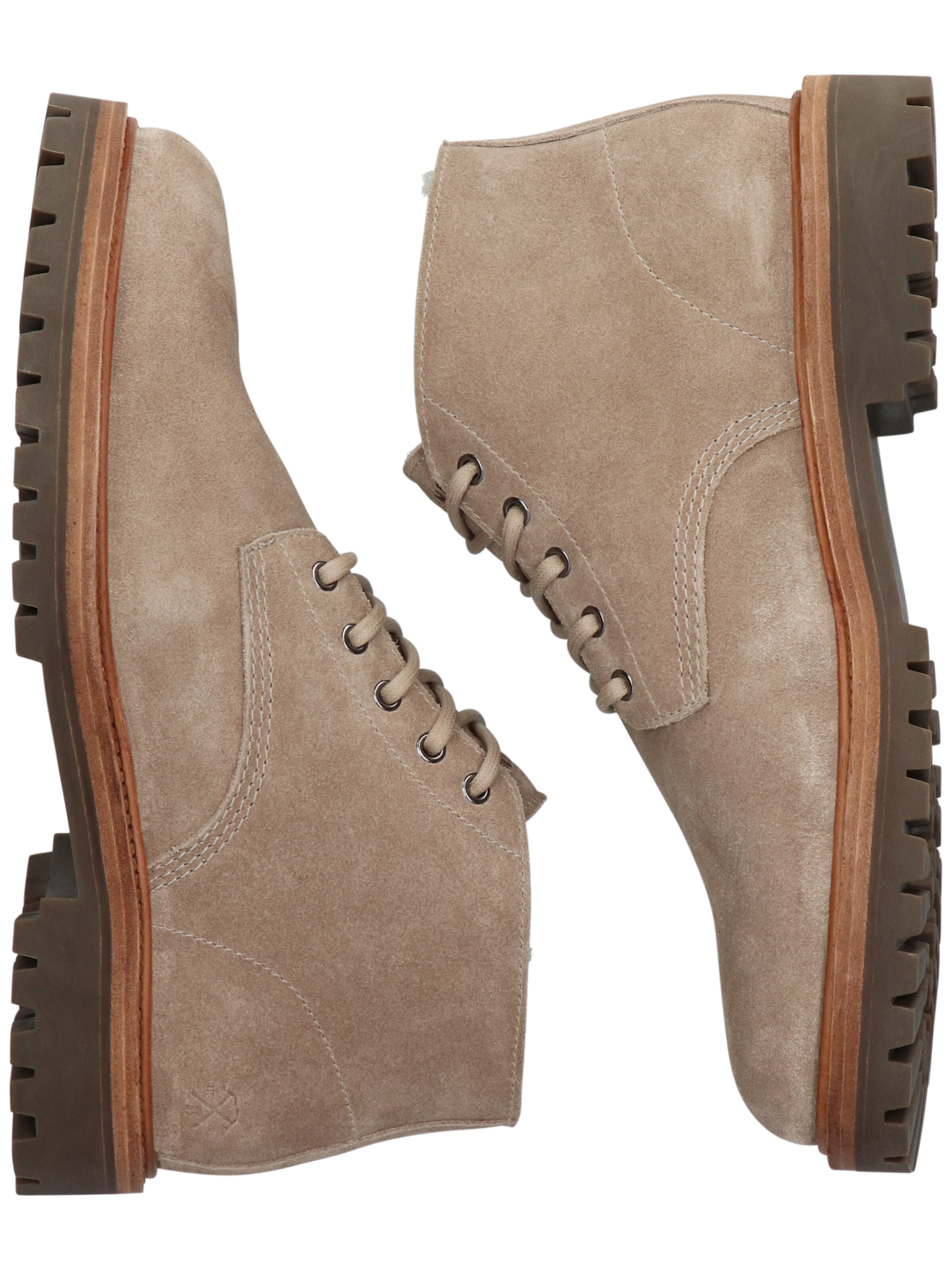 BLACKSTONE Lace-up boots 'Gastown Fosca - EG584' in Beige