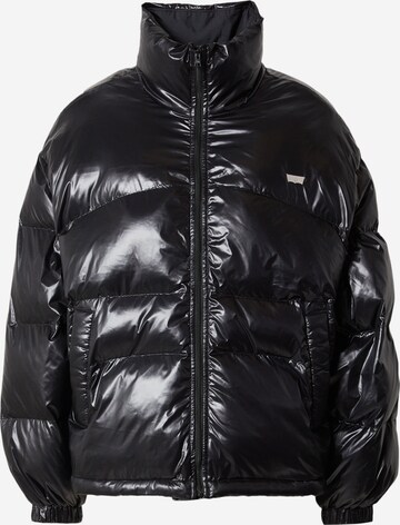 LEVI'S ® Overgangsjakke 'Retro Puffer' i sort: forside