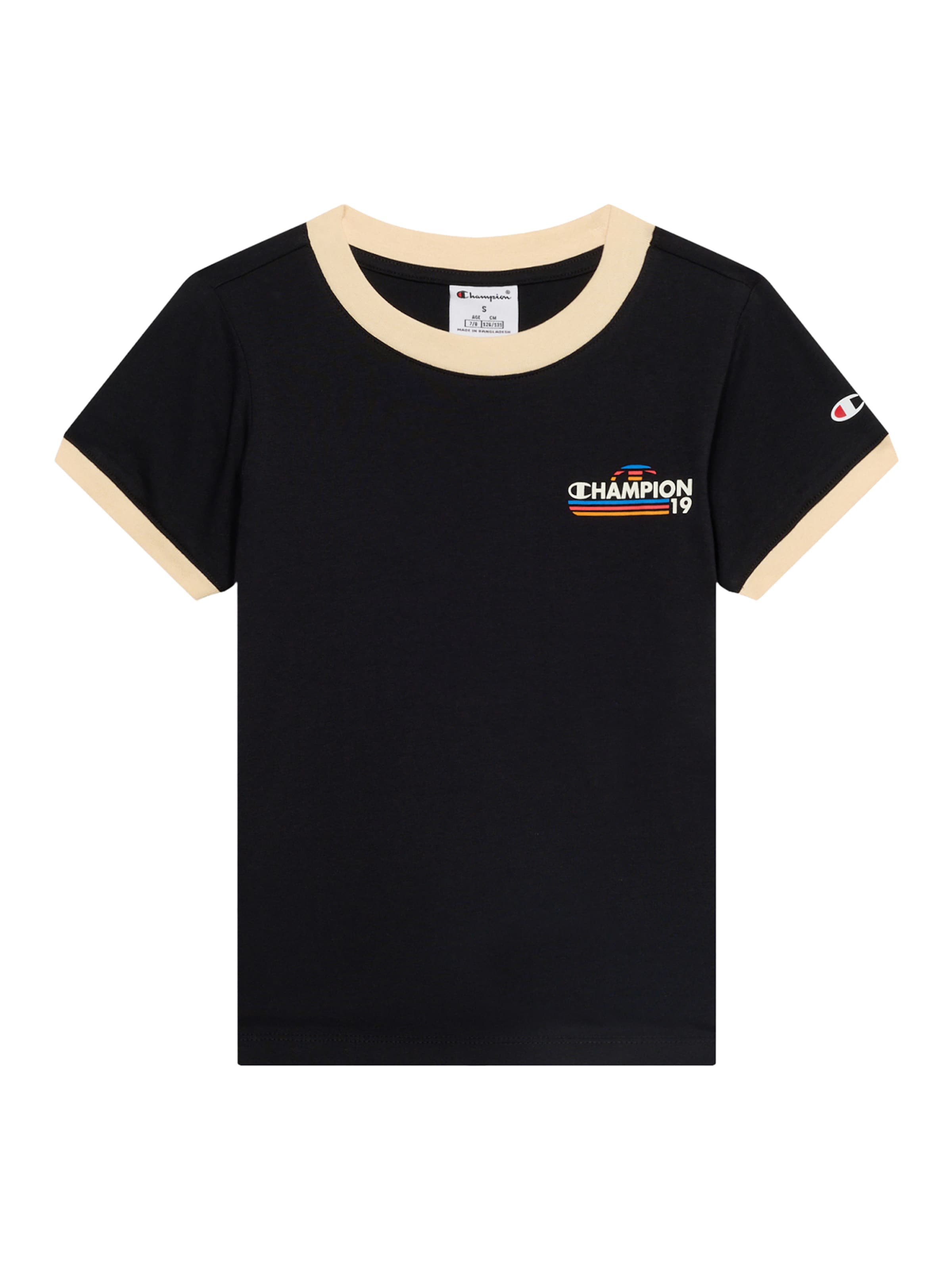 Tricou de la Champion pe negru: față