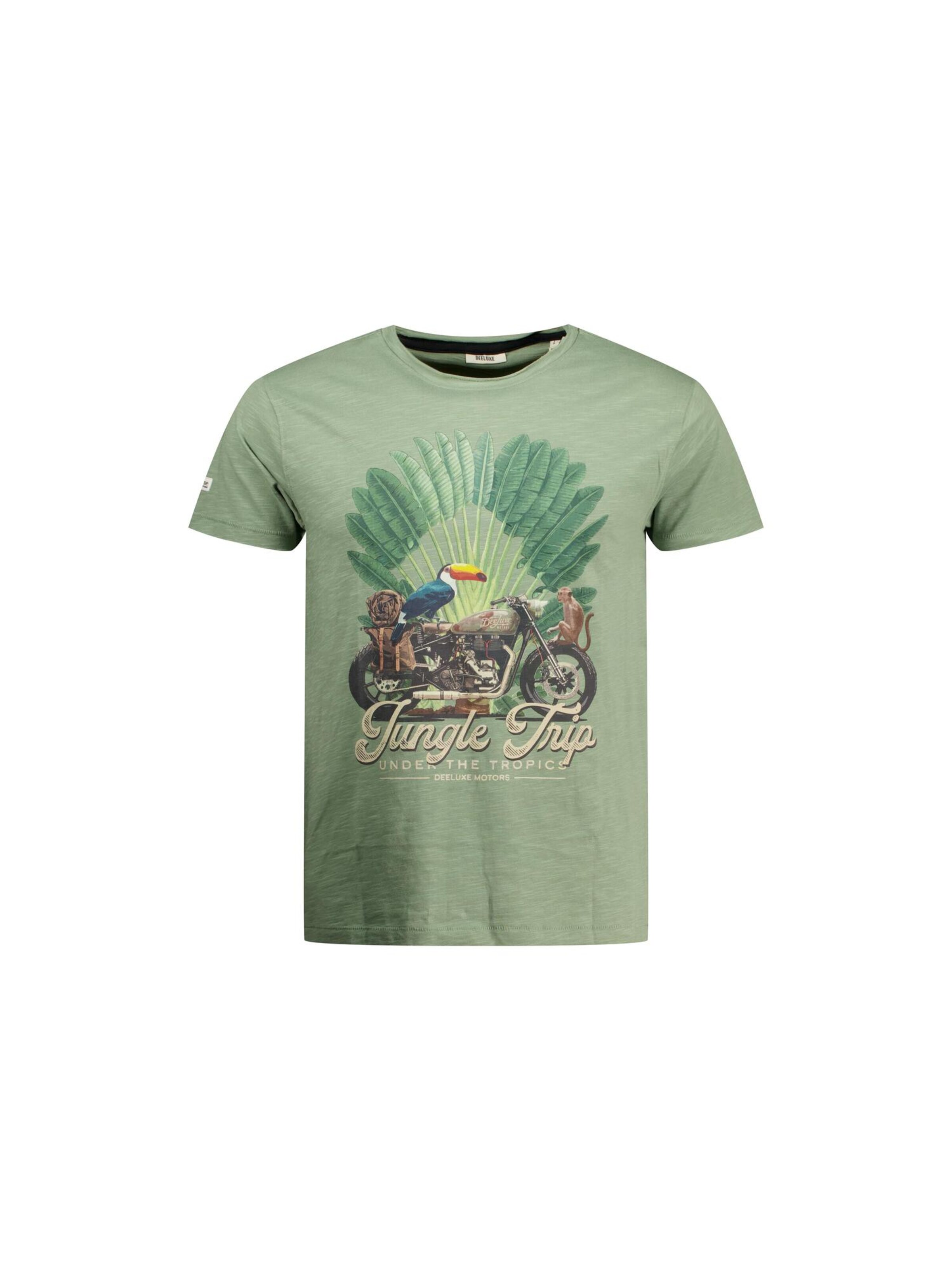 T-Shirt 'AVENTURA' Deeluxe en vert : devant