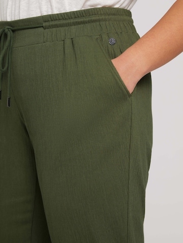 Tom Tailor Women + Regular Pants in Green