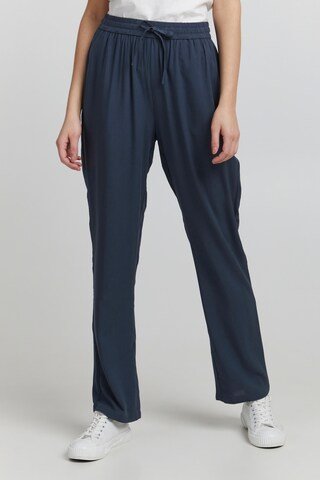 Oxmo Loosefit Broek 'Elida' in Blauw: voorkant