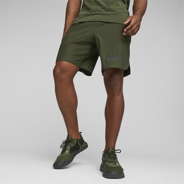 PUMA Regular Workout Pants 'FUSE' in Green: front