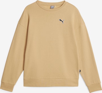 PUMA Athletic Sweatshirt in Beige: front