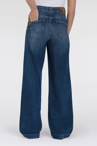MAC Wide Leg Jeans in Blau