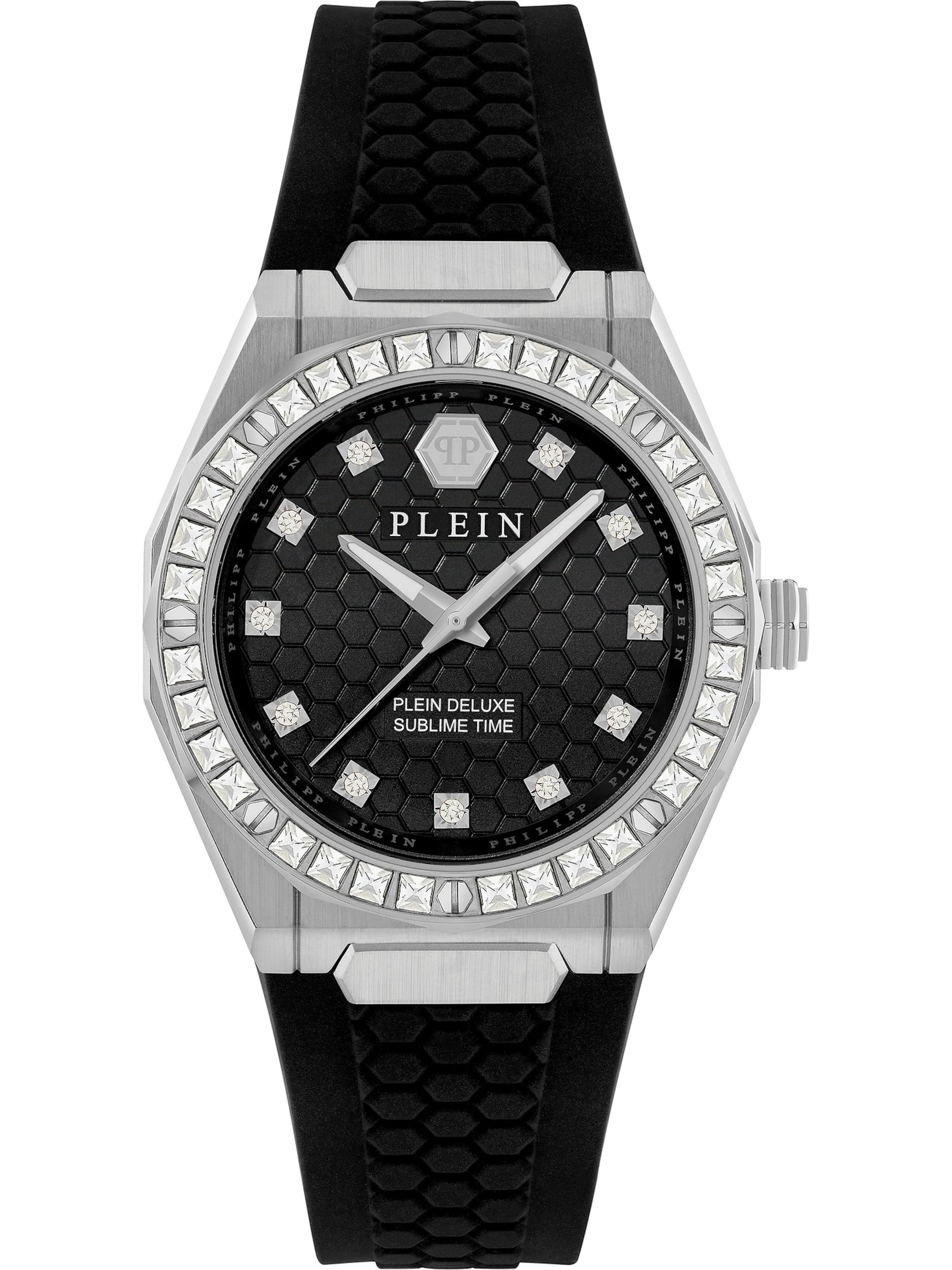 Philipp Plein Uhr in Schwarz: Vorderseite