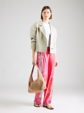 miss goodlife Широкий Брюки со складками в Ярко-розовый