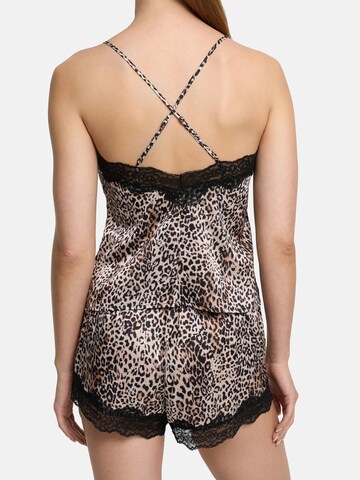 Chemise de nuit 'Satin Cami Top mit Spitze' cfab (formerly creamy fabrics) en beige