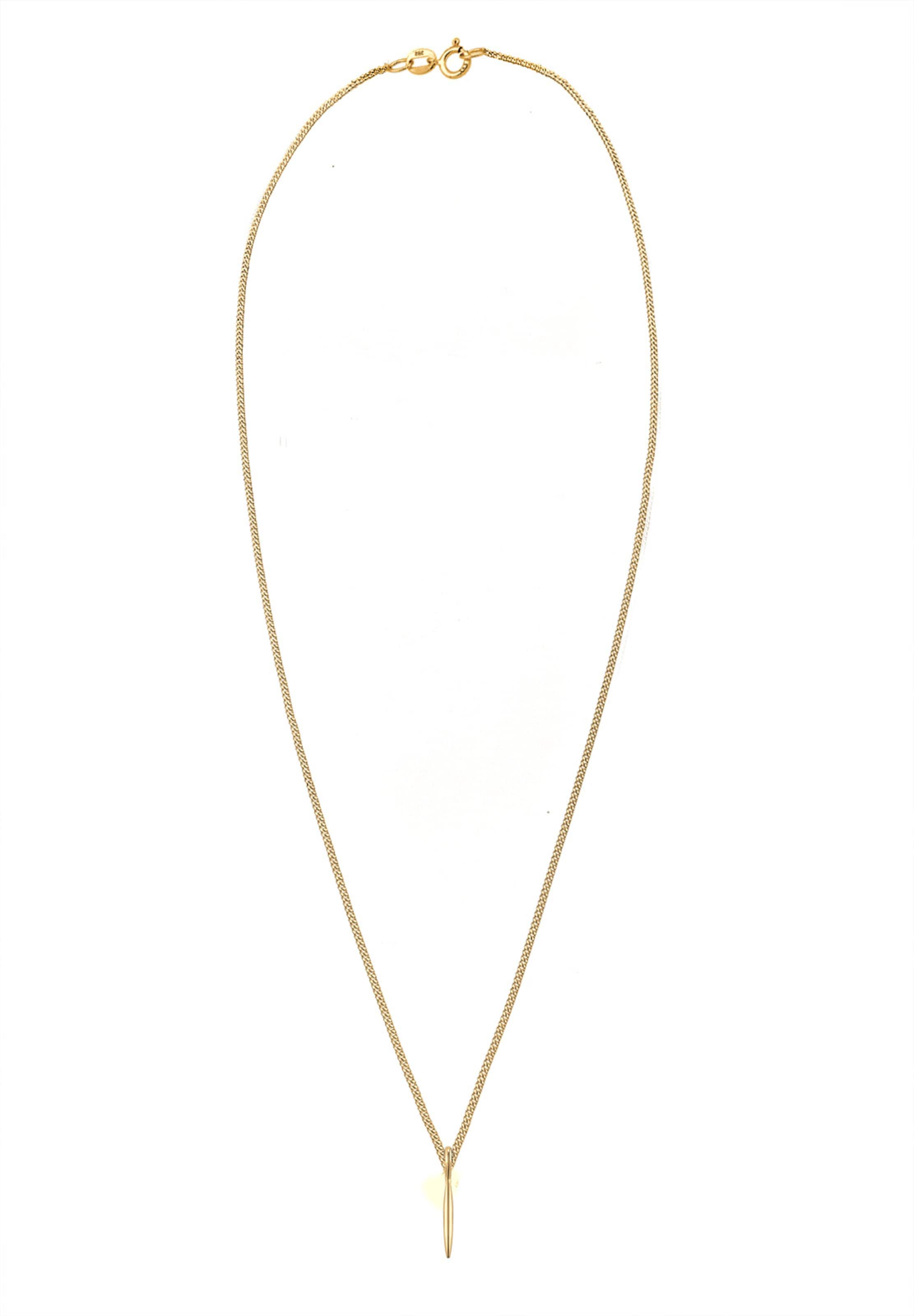 ELLI PREMIUM Kette 'Geo' in Gold: Vorderseite