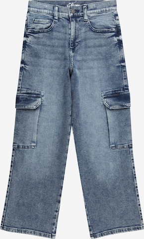 s.Oliver Szeroka nogawka Jeansy w kolorze niebieski: przód
