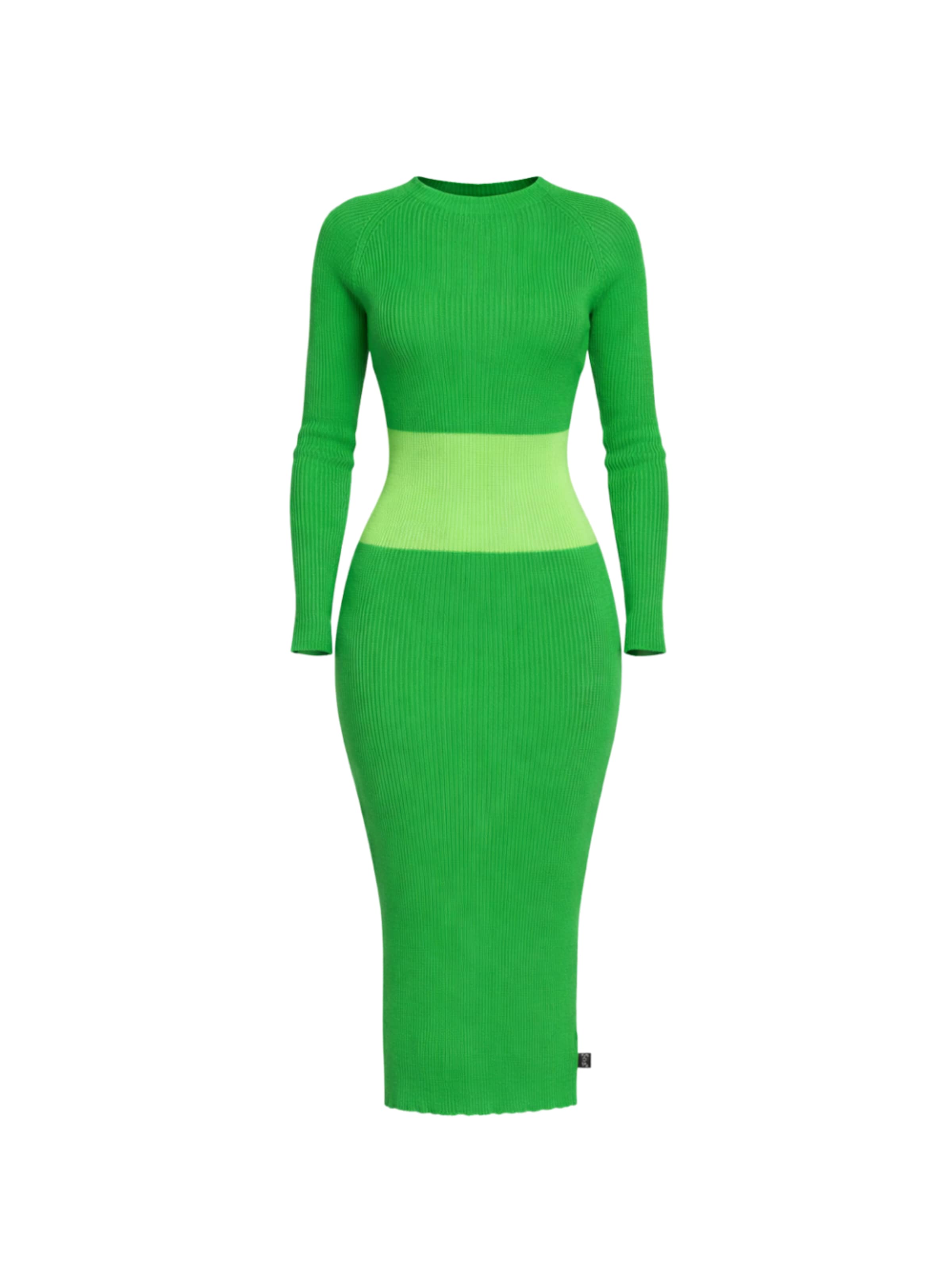 Süel knitwear - Vestido de punto en verde: frente