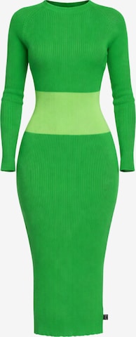 Süel knitwear - Vestido de punto en verde: frente