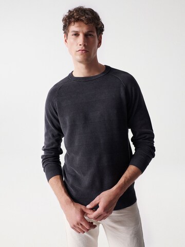 Salsa Jeans Sweater 'LOS ANGELES' in Black: front