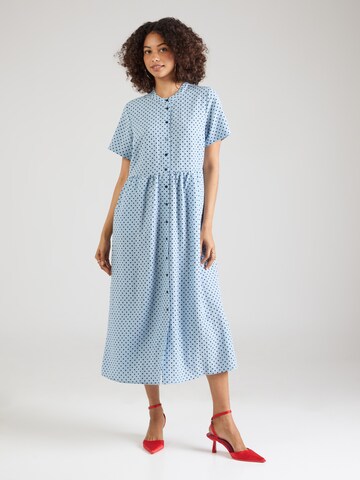 Rochie tip bluză 'Aliya' de la Lollys Laundry pe albastru: față