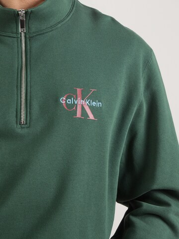 Felpa 'Terry' di Calvin Klein Jeans in verde