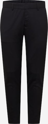 BURTON MENSWEAR LONDON Παντελόνι με τσάκιση σε μαύρο: μπροστά