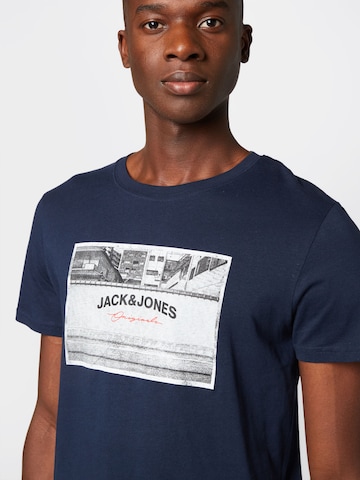 JACK & JONES - Camiseta 'FRIDAY PHOTO' en azul