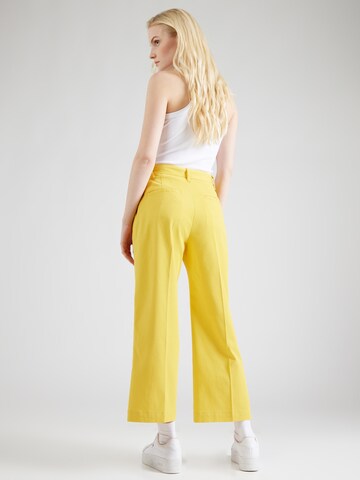 Wide Leg Pantalon à plis Polo Ralph Lauren en jaune