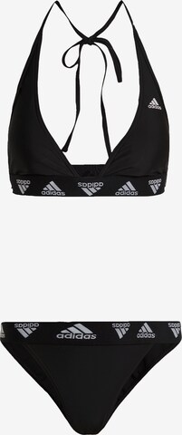 ADIDAS SPORTSWEAR Triangle Sports Bikini in Black: front