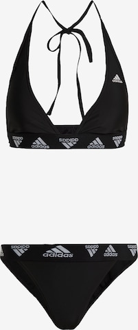 ADIDAS SPORTSWEAR Trikotni nedrčki Športne bikini | črna barva: sprednja stran