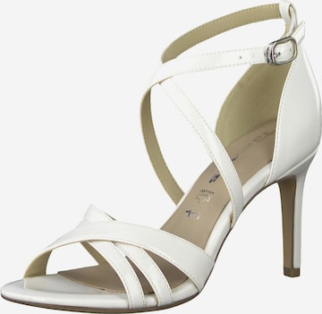 TAMARIS Strap Sandals in White: front