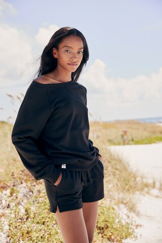 LASCANA Sweatshirt in Zwart: voorkant