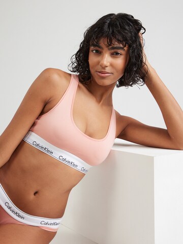 Bustier Soutien-gorge Calvin Klein Underwear en rose : devant